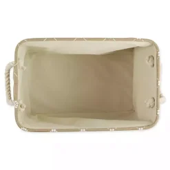 Baskets & Boxes>Kirklands Home Taupe Trellis Paw Print Storage Basket, 14 in. Tan