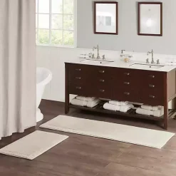 Kirklands Home Taupe Tufted Reversible Cotton Bath Mat, 34 in. Tan Sale