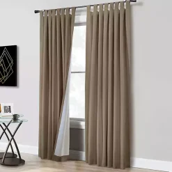Kirklands Home Taupe Ventura Blackout Curtain Panel, 63 in. Tan Clearance