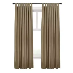 Kirklands Home Taupe Ventura Blackout Curtain Panel, 63 in. Tan Clearance