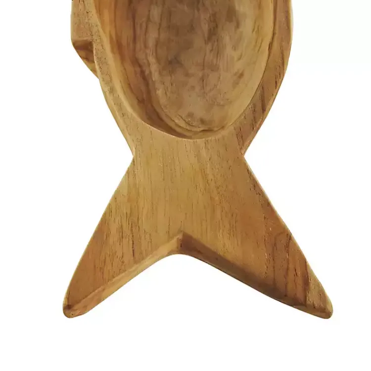 Decorative Trays>Kirklands Home Teak Wood Carved Fish Trays, Set of 2 Brown