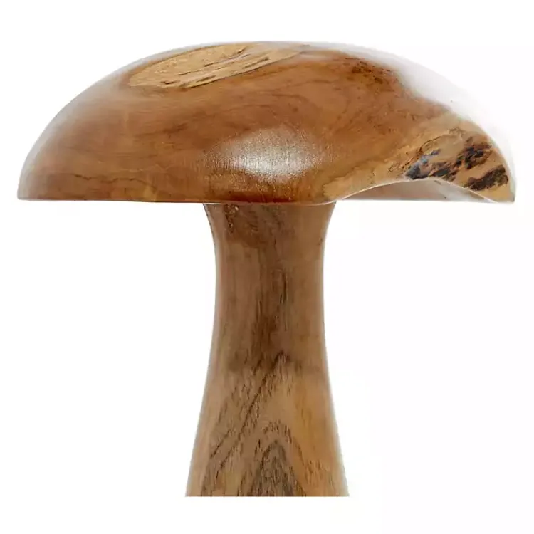 Statues & Figurines>Kirklands Home Teakwood Mushroom 3-pc. Sculpture Set Brown