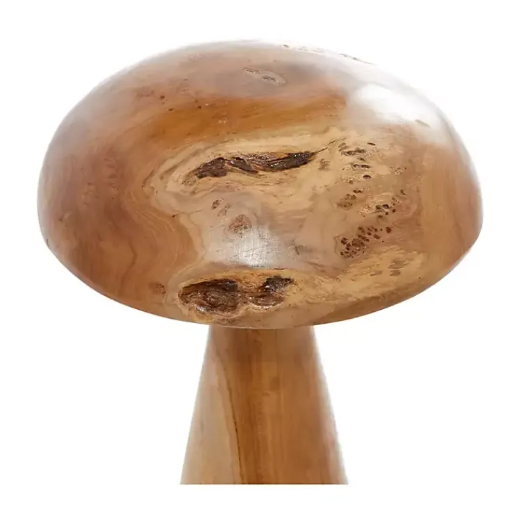Statues & Figurines>Kirklands Home Teakwood Mushroom 3-pc. Sculpture Set Brown