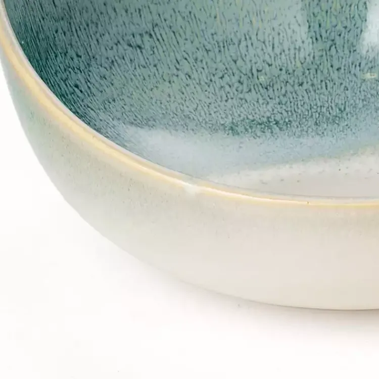 Decorative Bowls & Jars>Kirklands Home Teal & White Ceramic Decorative Bowls, Set of 3