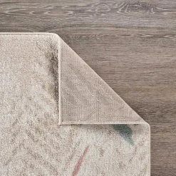 Kirklands Home Teal and Pink Arrows Area Rug, 5x7 Outlet