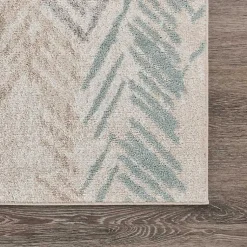 Kirklands Home Teal and Pink Arrows Area Rug, 5x7 Outlet