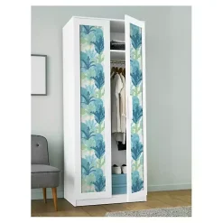 Kirklands Home Teal Bohoemian Jungle Peel & Stick Wallpaper New