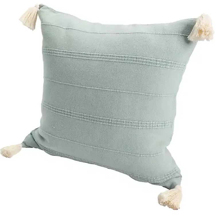 Pillows>Kirklands Home Teal Dobby Loomed Pillow Blue