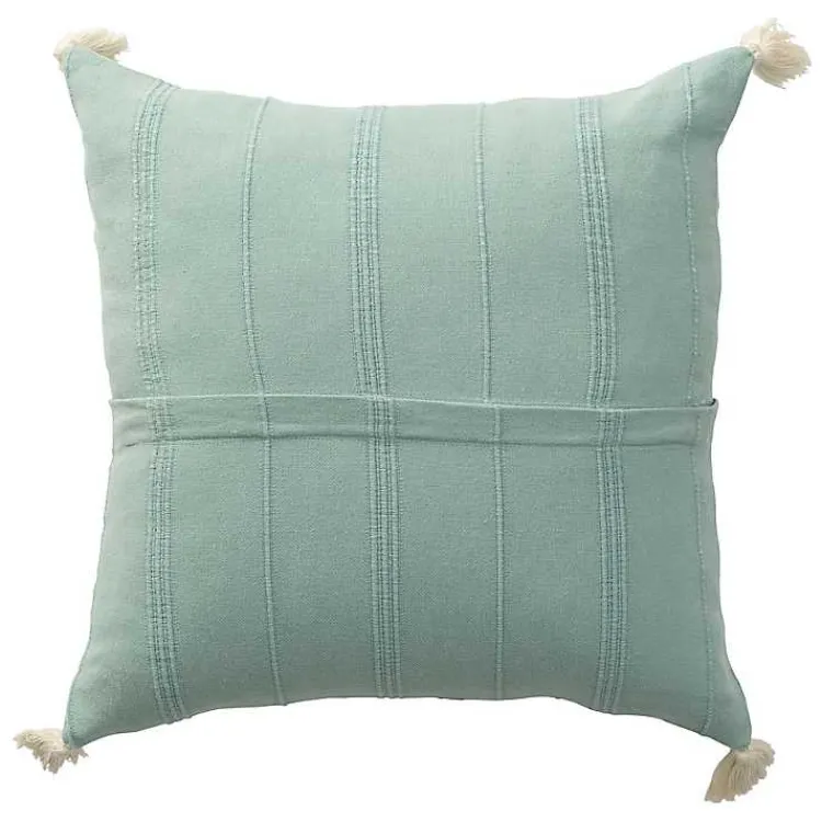 Pillows>Kirklands Home Teal Dobby Loomed Pillow Blue