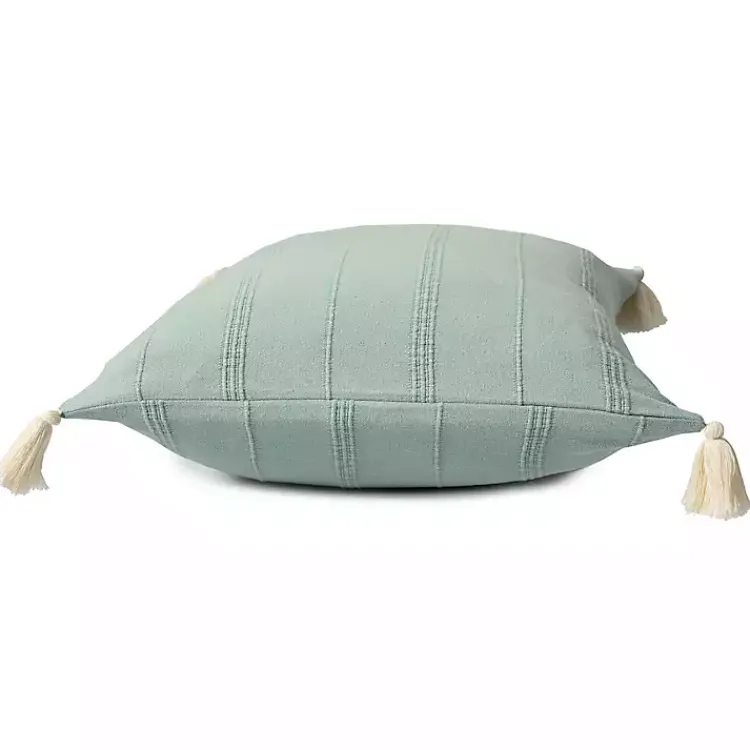 Pillows>Kirklands Home Teal Dobby Loomed Pillow Blue