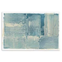 Kirklands Home Teal Linework Canvas Art Print Blue Discount