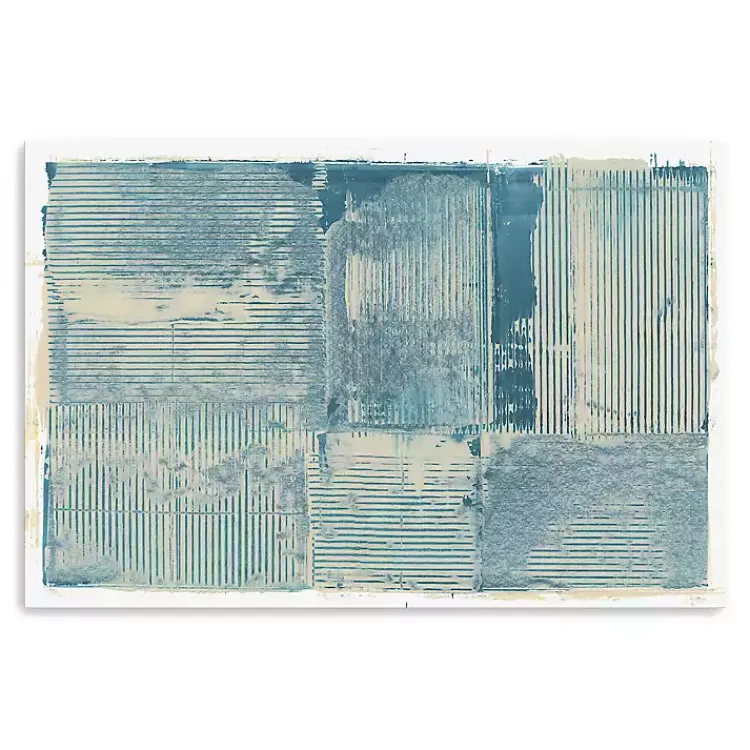 Kirklands Home Teal Linework Canvas Art Print Blue Discount