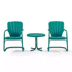 Kirklands Home Teal Metal Ridgeland 3-pc. Chat Set Green Best