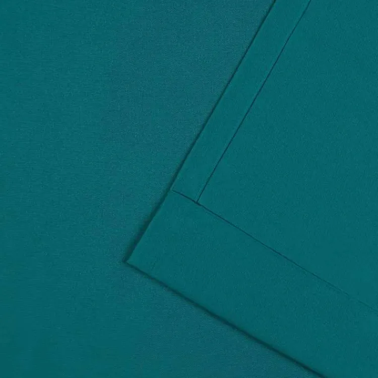 Kirklands Home Teal Nicole Outdoor Curtain Panel Set, 108 in. Blue Discount
