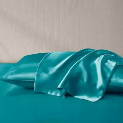 Kirklands Home Teal Satin King 2-pc. Pillow Case Set Blue Best