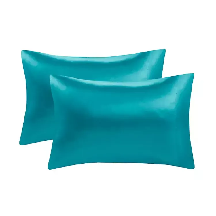 Kirklands Home Teal Satin King 2-pc. Pillow Case Set Blue Best
