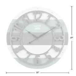 Kirklands Home Teal Wood Plank Wall Clock Blue Best