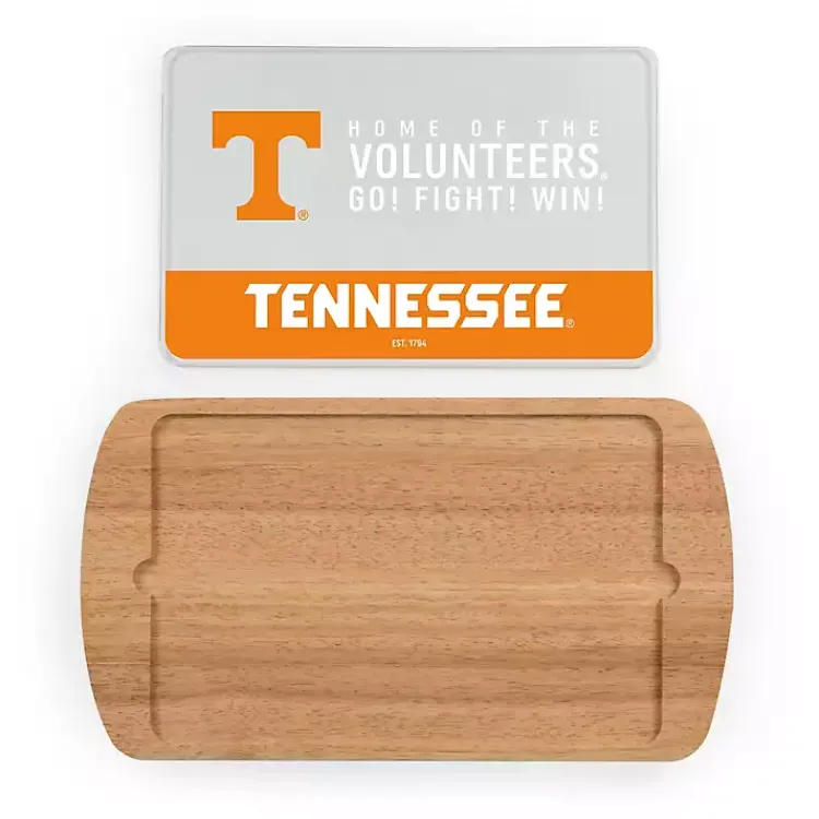 Kirklands Home Tennessee Volunteers Wood and Glass Serving Board