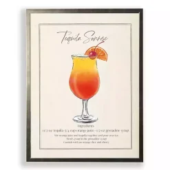 Kirklands Home Tequila Sunrise Framed Art Print Orange Discount