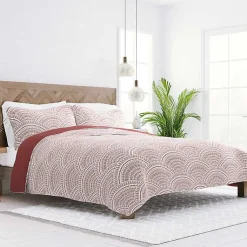 Kirklands Home Terra Scalloped Reversible 3-pc. Queen Quilt Set Discount