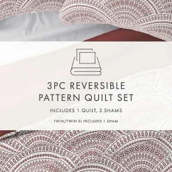Kirklands Home Terra Scalloped Reversible 3-pc. King Quilt Set Clearance