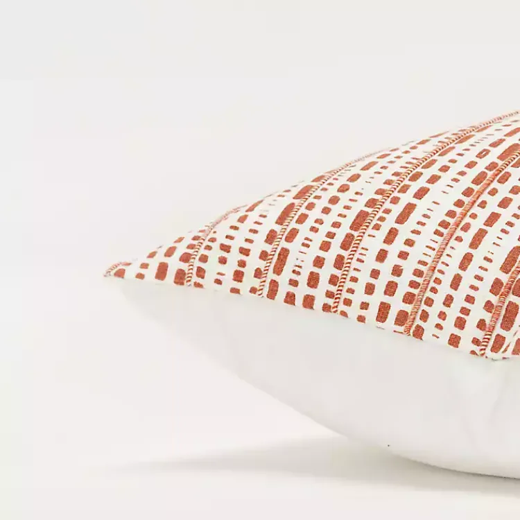 Pillows>Kirklands Home Terracotta Dash Print Throw Pillow