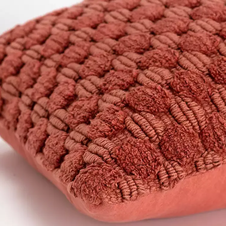 Pillows>Kirklands Home Terracotta Looped Cotton Throw Pillow Orange