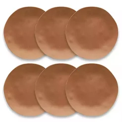 Kirklands Home Terracotta Melamine Santal Dinner Plates, Set of 6 Orange Online