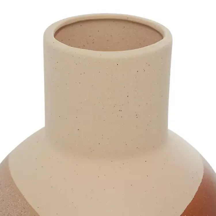 Vases>Kirklands Home Terracotta Modern Ceramic Vases, Set of 2