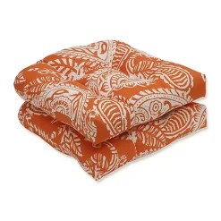 Kirklands Home Terracotta Paisley Outdoor Seat Cushions, Set of 2 Online