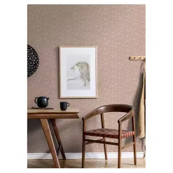 Kirklands Home Terracotta Textu Poplin Peel & Stick Wallpaper Red