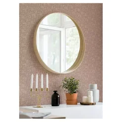 Kirklands Home Terracotta Textu Poplin Peel & Stick Wallpaper Red