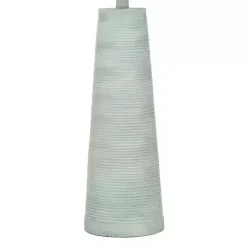 Kirklands Home Textured Light Blue Tapered Table Lamp White Online