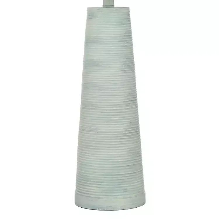 Kirklands Home Textured Light Blue Tapered Table Lamp White Online