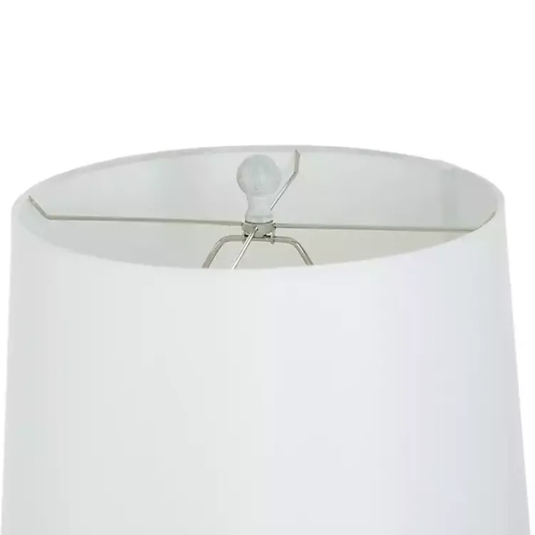 Kirklands Home Textured Light Blue Tapered Table Lamp White Online