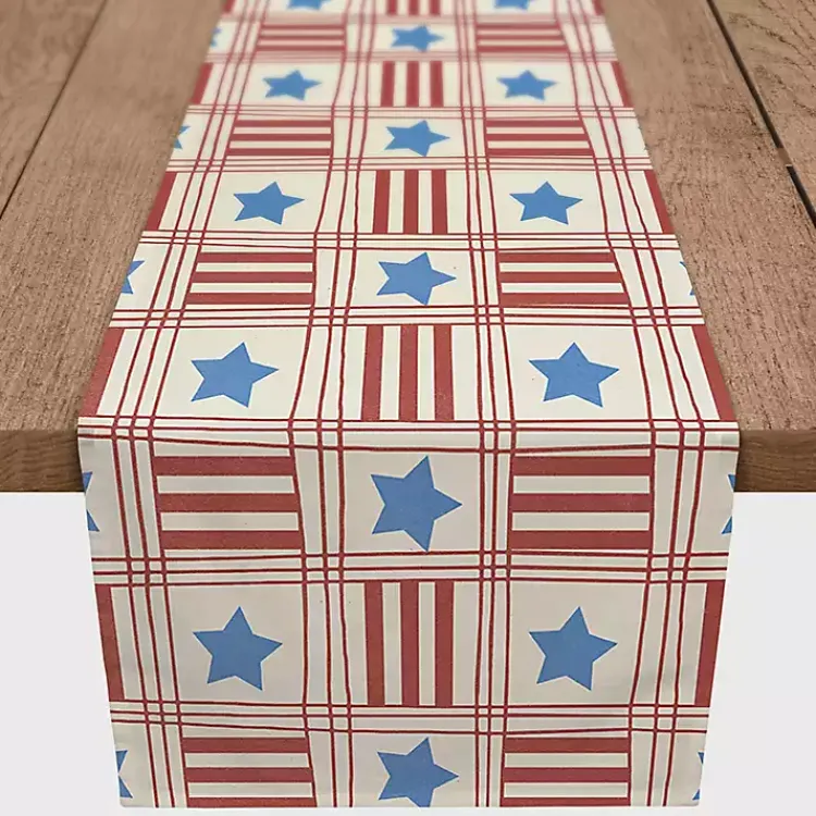 Kirklands Home 4th of July Stars & Stripes Table Runner, 72 in. Discount
