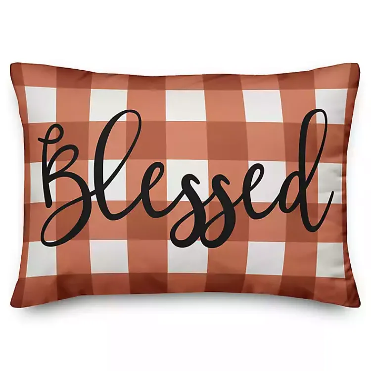 Fall>Kirklands Home Thankful and Blessed Double Sided Accent Pillow