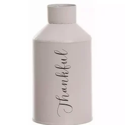 Fall>Kirklands Home Thankful and Blessed Metal Vases, Set of 2 White