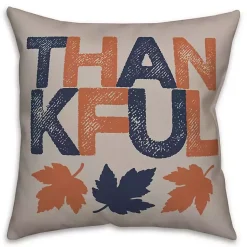 Fall>Kirklands Home Thankful Leaves Pillow Tan