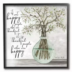 Kirklands Home Thankful People who are Happy Framed Art Print Gray Online