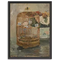 Kirklands Home The Cage Morisot Framed Canvas Art Print Multi Discount