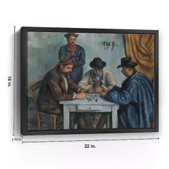 Kirklands Home The Card Players Framed Canvas Art Print New