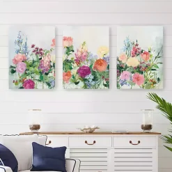 Kirklands Home The Cutting Garden 3-pc. Canvas Art Print Set Multi Online