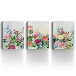 Kirklands Home The Cutting Garden 3-pc. Canvas Art Print Set Multi Online