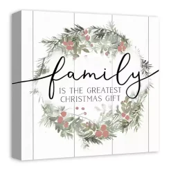 Christmas Art & Wall Decor>Kirklands Home The Greatest Christmas Gift Canvas Art Print White