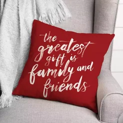 Christmas Pillows>Kirklands Home The Greatest Gift Christmas Throw Pillow