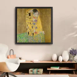Kirklands Home The Kiss Framed Canvas Art Print, 30x30 in. Sale
