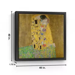 Kirklands Home The Kiss Framed Canvas Art Print, 40x40 in.