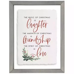Christmas Art & Wall Decor>Kirklands Home The Music of Christmas Framed Wall Plaque