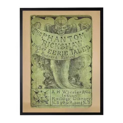 Halloween>Kirklands Home The Phantom Rickshaw Framed Halloween Wall Plaque Green